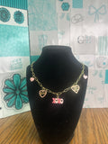 Pink Valentine’s Day Charm necklace
